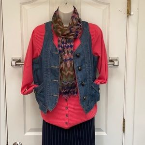Baccini vintage jean vest